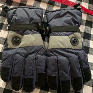 Gloves nylon thick adjustable hooks snow gloves